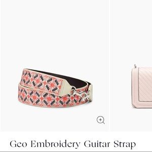 Rebecca Minkoff Geo Embroidery Guitar Strap